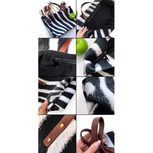 GIFTPUZZ Women Tote Bag Women Wallet Portable Cosmetic Bag for Women Bag Set 3 Pack PU Leather Bags with Zipper