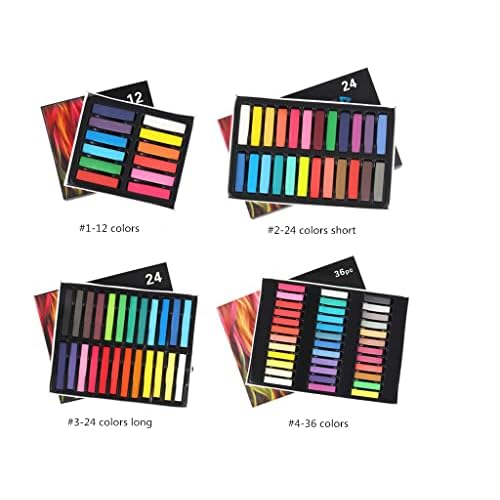 24 Colors Hair Chalk for Birthday, Cosplay, and Masquerade - Washable, Easy Application, Christmas Gifts for Girls and Teens