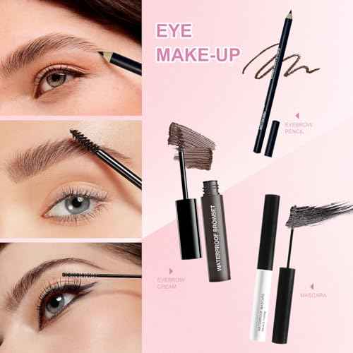 Makeup Set Full Kit for Girls Teens Women, Beginner Makeup Kit, 54 Color Eyeshadow Palette, Mascara, Lip Gloss, Foundation, Concealer, Makeup Brushes Set, All-in-One Makeup Kit