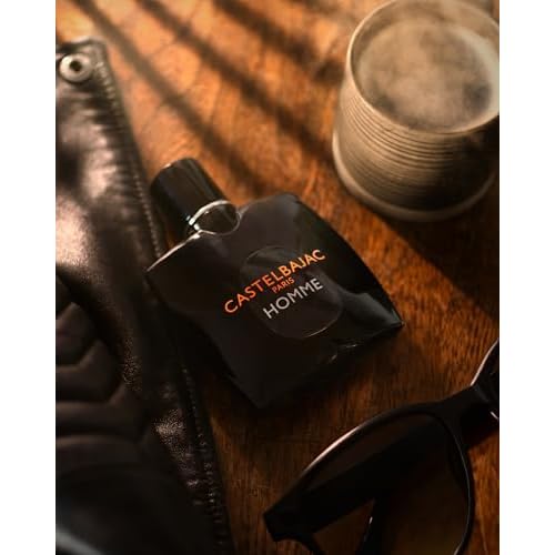Castelbajac Paris Homme Men's Eau de Toilette, 3.4 FL OZ Black Bottle - Woody Amber Fresher Fragrance by Benoist Lapouza with Lime, Vetiver, and Ambroxan