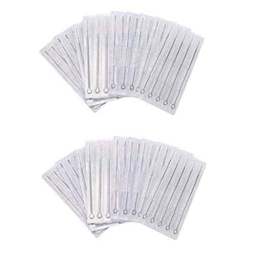 Tattoo Needles,50pcs 5 Flat Shader Pre-made Sterile 5f Tattoo Needles 5f 1205F