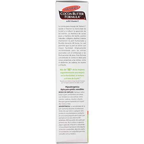 Palmer's Cocoa Butter Formula Massage Cream for Stretch Marks and Pregnancy Skin Care, 4.4 Ounces (Pack of 2)