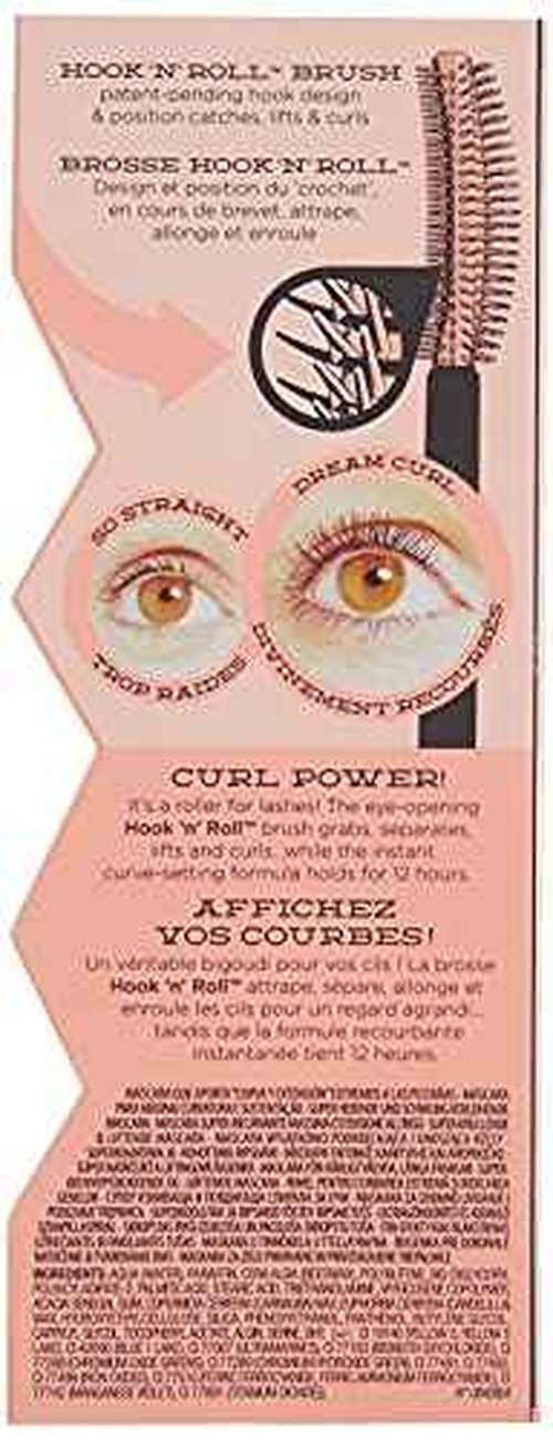 Benefit Cosmetics Roller Lash Super Curling & Lifting Mascara in Black 0.3 oz (Pack of 4)