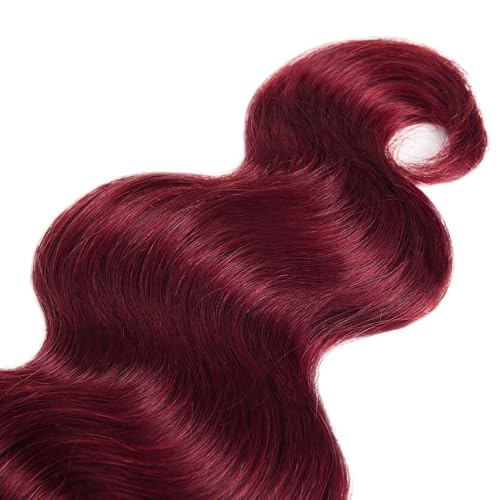 30 32 34 inch Dark Burgundy Bundles 99J Burgundy Body Wave Bundles Brazilian Unprocessed Virgin Hair Red Bundle Human Hair Extensions