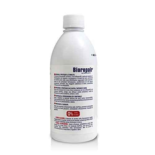 Biorepair: " Collutorio " Mouthwash 500ml/16.9 fl.oz - Pack of 4
