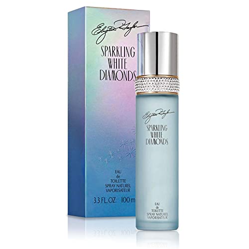Elizabeth Taylor Women's Perfume, Sparkling White Diamonds, Eau De Toilette EDT Spray, 3.3 Fl Oz
