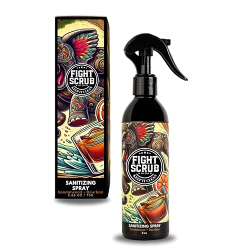 Deodorizing Spray ? Refreshing Body & Gear Spray for Wrestlers, MMA, Jiu-Jitsu & Athletes ? 8oz Bottle (Sandalwood + Bourbon)