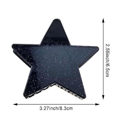 4 PACK Sparkling Hair Claws Clips - Fashionable Styling Accessories and Gift for Women and Girls