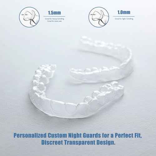 Custom Night Guard for Bruxism/Grinding/TMJ at Night, Bite Mouth Guard for Teeth Clenching Nighttime, for Adults & Kids (One Guard)