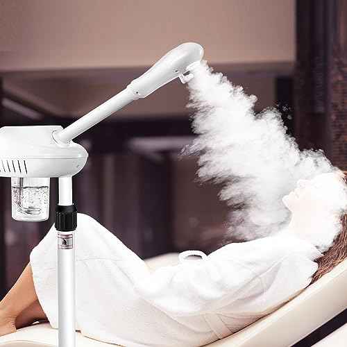 Professional Facial Steamer for Atomization Humidifier Atomizer, Adjustable Height and Angle, Face Steamer Clean Skin Firming Pores and Moisturizing Suitable for a Beauty, Spa, at Home