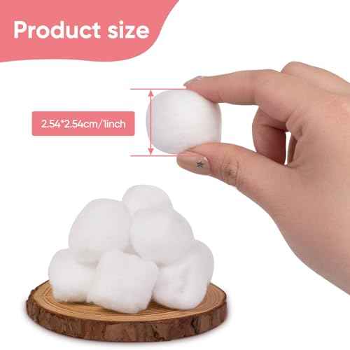 100% Pure Cotton Balls, Large Size, Soft and Absorbent for Make-Up, Nail Polish Removal, Pet Care, Applying Lotion or Powder and First-Aid for Everyday Household Use, 100 Count