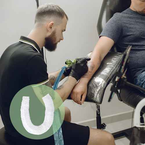 50 Pcs Disposable Tattoo Tray Covers,Salon Tray Cover,Transparent Contraction Tattoo Arm Rest Clean Plastic Pad Covers,Salon Table Station Machine Equipment Cover Wrap,Suitable for 18 x 13 Inch Trays