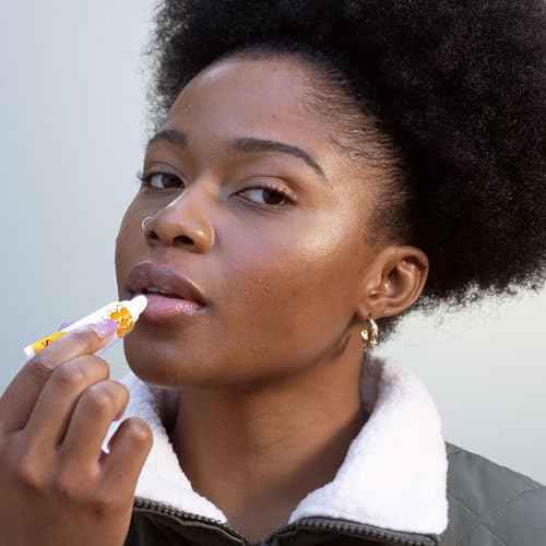 Burt's Bees Stocking Stuffers, Rescue Lip Relief, Honey Vanilla, Hydrating Lip Balm for Dry Cracked Lips, with Responsbily Sourced Beeswax and Shea Butter, 100% Natural Origin, 1 Squeezy Tube, 0.35oz