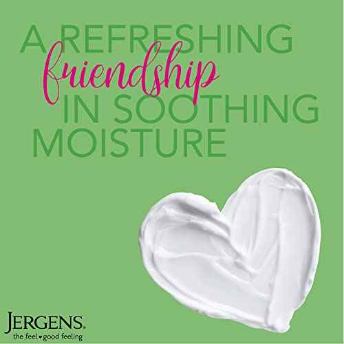 Jergens Soothing Aloe Body Lotion, Aloe Vera Body and Hand Moisturizer, Illuminating Hydralucence Blend, with Cucumber Extract, Dermatologist Tested, 21 Oz