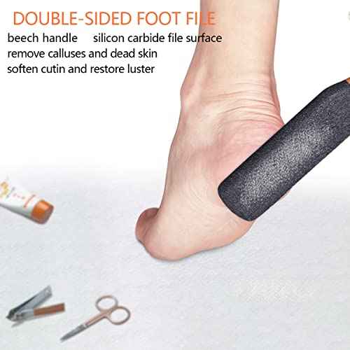 Foot File/Rasp,Exfoliator Pedicure Tool Foot Callus Remover Scrubber for Dead Skin,Corn and Hard Skin - Pumice Stone for Cracked Feet,Heels, Elbows, Hands in Shower