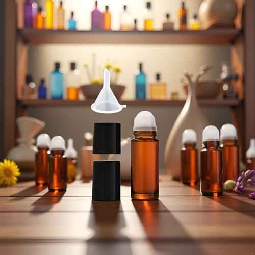 2Pcs 50ml Brown Glass Essential Oil Roller Bottles,Perfume Roller,Refillable Roll on Bottles Container Empty Deodorant Rollerball Beauty Personal Care Tools for Fragrance Cosmetics
