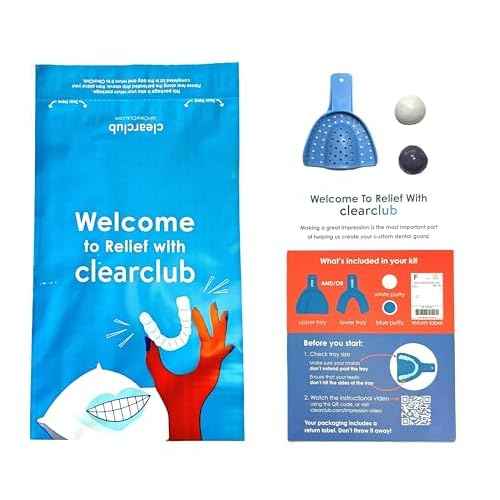 ClearClub | Custom Dental Night Guard for Bruxism, Teeth Grinding & Clenching, Relieve Soreness in Jaw Muscles | 2mm Upper Guard | 1 Guard Kit