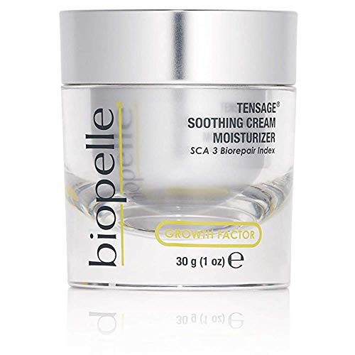Biopelle Tensage Growth Factor Soothing Oil Free Moisturizer Face Cream with SCA 3 Biorepair Index, Snail Mucin Moisturizer for Oily Skin with Hyaluronic Acid and Antioxidants, 1 Oz