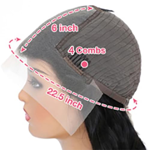 13x6 HD Lace Front Wigs Deep Wave Human Hair for Women Glueless Brazilian Virgin Lace Frontal Wig Human Hair Pre Plucked With Baby Hair Natural Color 20 inch