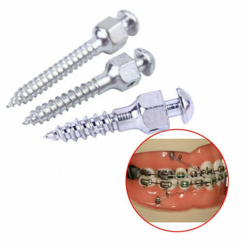 10Pcs Orthodontic Mini Implants Micro Screw +1Pc Screwdriver Tool Stainless Materials