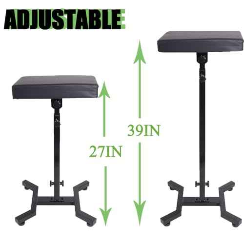 Tattoo Arm Rest - Beoncall Tattoo armrest and Legrest Stand 360¡ÆAdjustable Armrest Foldable Legrest Leather Pad Thick Sponge Stable Base for Tattoo Studio Tattoo Artists