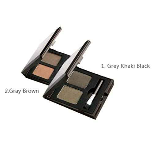 SKINFOOD Choco Eyebrow Powder Cake from Real Cacao - Eyebrow Powder Duo Palette with Minerals - Great Gifts Ideas for Women, Mom, Teacher, Officemate, Sister, Best Friend (#2 Grey Brown)