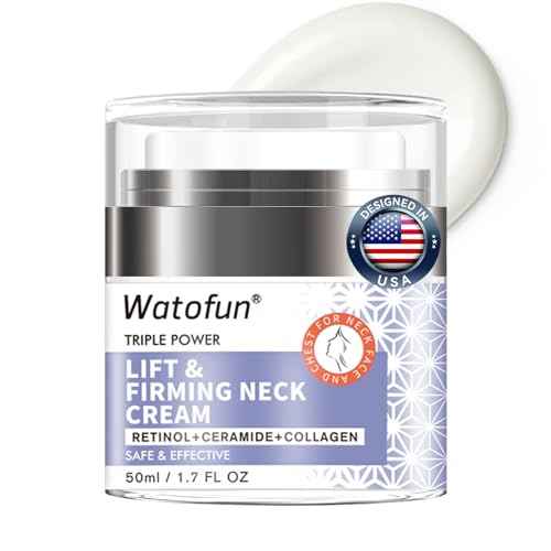 Retinol, Peptides Neck Firming Cream - Ultimate Tightening and Lifting for Crepey Skin, All-Over Body Treatment, Safe for Sensitive Face Moisturizer