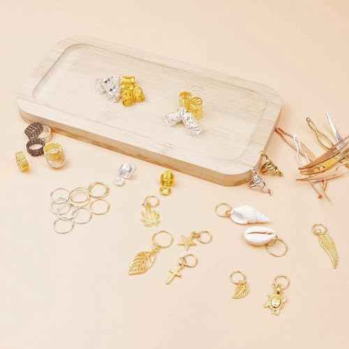 189 Pieces of Dreadlock Jewelry, Beads for Hair Braids, Hair Jewelry for Braids, Metal and Gold Braid Rings, Cuffs, and Clips for Men Women