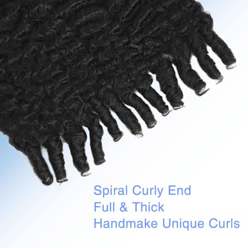 Extension Full Head For Black Women Burmese Curly Clip in Hair Extensions Real Human Hair Messy Curly Clip Ins for Women Brazilian Remy Human Hair Natural Black 22Inch