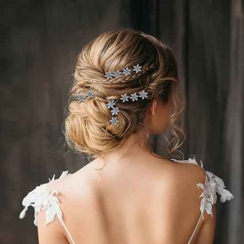 12pcs Snowflake Hair Accessories Christmas Stylish Headwear Bride Hairpin Snowflake Design Hairpin Fashionable Headdress
