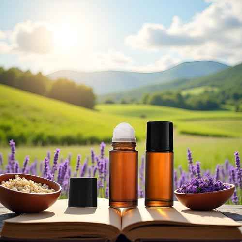 2 Pcs Clear Empty Glass Essential Oil Roller Bottles Vials Containers Refillable Roll-on Bottles with Funnel 30ML Refillable Cosmetic Containers Roller Balls for Essential Oils (Brown)