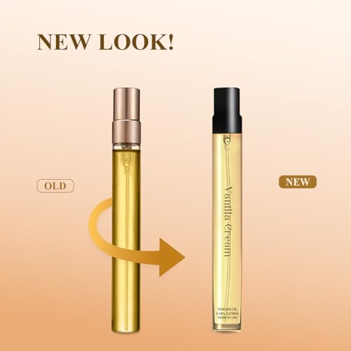 Pheromones Perfumes for Women, No. 54 Vanilla Cream Scent, Vanilla Perfume Oil, Advanced Fragrance Perfume for Woman, 0.34fl./10ml Gourmand Parfum, Travel Size Perfumes for Women,Made in USA