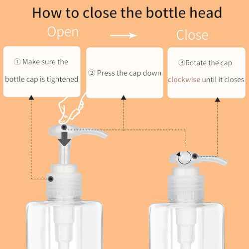 150ml (5.1oz) Pump Bottle Dispenser Jansburg 2 Pack Refillable Flat Square Plastic Lotion Dispenser Leakproof Empty Lotion Pump Bottle for Essential Oil Soap Lotion Shampoo Clear