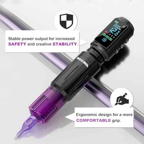 Tattoo Gun Kit - Wireless Tattoo Machine Kit with 2 Batteries, 20 Tattoo Cartridge Needles, Tattoo Ink Set, Full Tattoo Supplies for Beginners and Artists