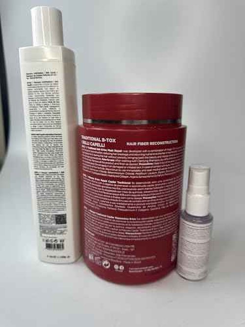 I Belli Capelli Ravenna B-tox Hair Smoothing Treatment with Deep Cleansing Shampoo and Repair Oil – Complete Straightening System for All Hair Types