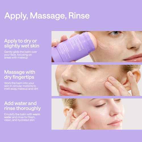 Makeup Remover Cleansing Balm ? Travel Size Face Wash & Make Up Eraser for Sensitive Skin & Eyes ? Oil Free Facial Cleanser ? Waterproof Mascara Remover, Alternative to Wipes & Liquid, Micellar Water