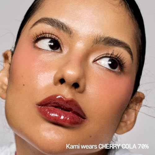 fwee 3D Voluming Gloss 70% (Rich) | High Shine, Non-Sticky Lip Gloss for Makeup | Long-Lasting, Moisturizing Gel Formula ? Cherry Cola 70% | 30% & 70% Pigment Options | 5.3g