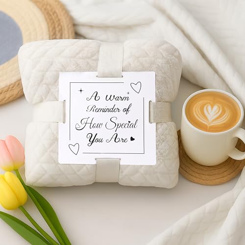 Birthday Gifts for Women Self Care Get Well Soon Gifts, Vanilla Coconut Relaxing Spa Gifts Box Care Package Basket w/ Luxury Blanket 40 oz Tumbler, Christmas Gifts Set for Mom Wife Girlfriend Sister