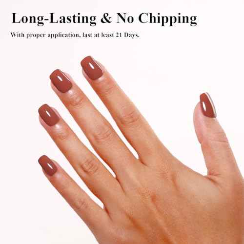 Imtiti 10ML Chocolate Moose Nail Gel Polish Soak Off LED UV Brown Gel Polish DIY at Home Salon Art Gift for Women Girls 1PCS