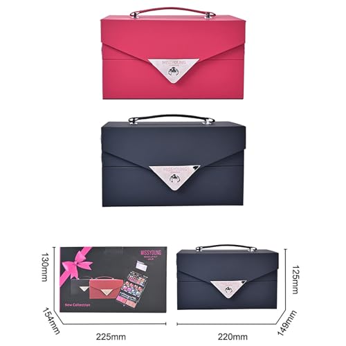 FantasyDay All in One Makeup Kit for Women Full Kit Girls Makeup Gift Sets Xmas Essential Bundle Include Eyeshadow Palette Lipstick Blush Concealer Eyeliner Mascara Foundation Brush Eyebrow Pencil