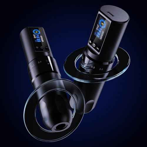 INKin Tattoo Gun with 7 Adjustable Stroke Lengths 2.2mm-4.2mm, Ultra-Plus Wireless Tattoo Pen Machine 1600mAh Power Supply, Tattoo Pen with LED Display for Beginners and Artists