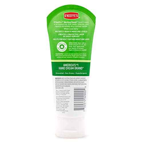 O'Keeffe's K0290004-6 Working Hands Hand Cream Tube (6 Pack), 3 oz
