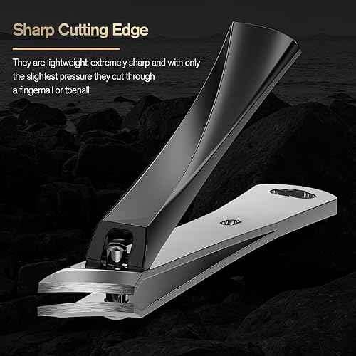 FERYES Ingrown Nail Clipper - Slant Curved Blade Nail Clipper for Thick Toenails and Ingrown Nails, Podiatrist Toenail Clippers for Seniors and Men