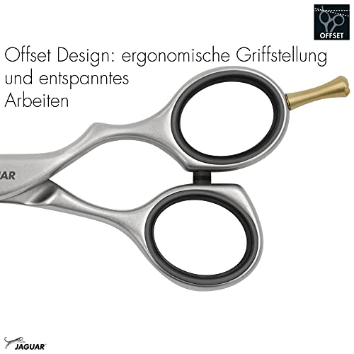 Jaguar Shears Pre Style Relax 6.0 Inch Offset Design Professional Ergonomic Steel Hair Cutting & Trimming Scissors for Salon Stylists, Beauticians, and Barbers
