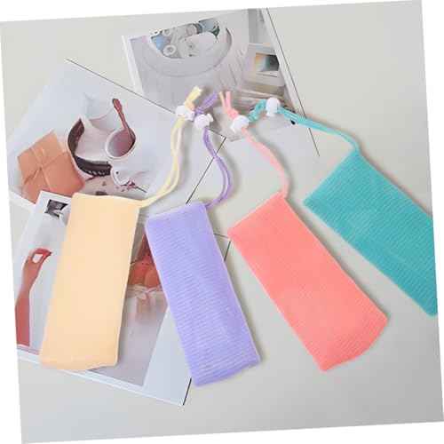 4pcs Soap Bar Shower Bag Lathering Mesh for Face Net Pouch Exfoliating