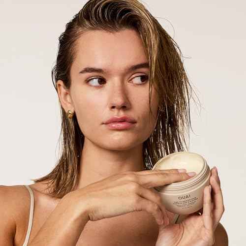 OUAI Fine to Medium Hair Treatment Masque - Hydrating Hair Mask to Help Repair Strands & Increase Shine - With Shea Butter, Keratin and Panthenol - Paraben, Phthalate & Sulfate Free (8 Fl Oz)