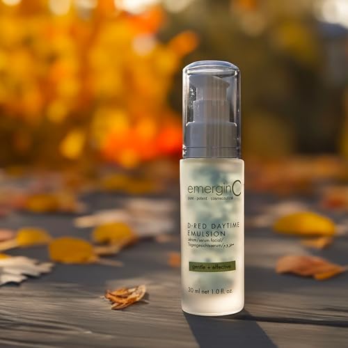 emergin C D-Red Daytime Emulsion - Gentle + Effective Redness Reducing Formula with Aloe Vera, Chamomile + Vitamin E - Soothing, Calming Emulsion for Redness (1 Ounce, 30 ml)