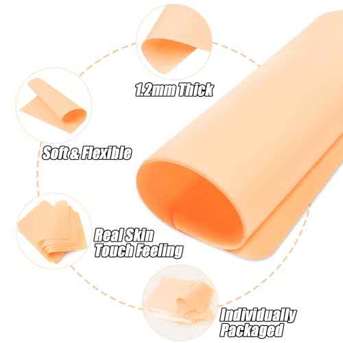 20pcs Tattoo Practice Skin - Professional Grade Double Sided Fake Skin for Tattooing (7.36" x 5.59") Ideal for Beginners & Tattoo Artists