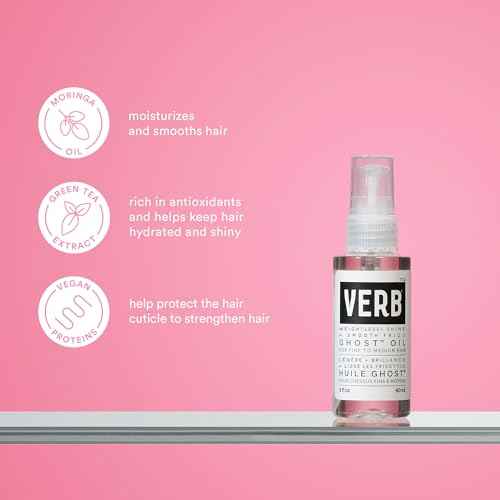 VERB Ghost Oil - Weightless Hair Oil for Fine to Medium Hair - Smooths Frizz, Adds Shine - No Parabens, Gluten or Harmful Sulfates