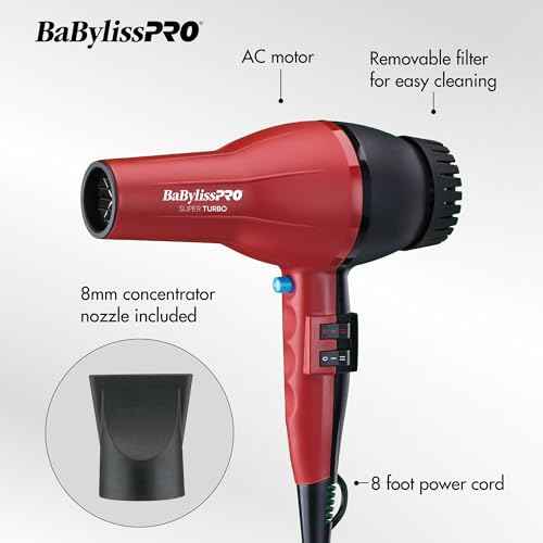 BaBylissPRO B307 2000 Watt Turbo Hair Dryer, 1 ct.
